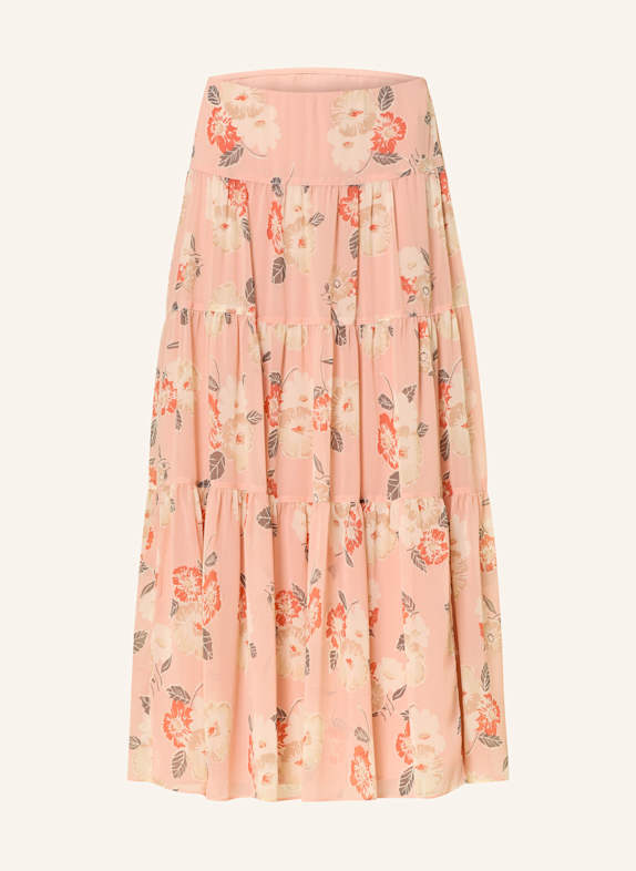 LAUREN RALPH LAUREN Rock mit Rüschen ROSÉ/ ROT/ BEIGE