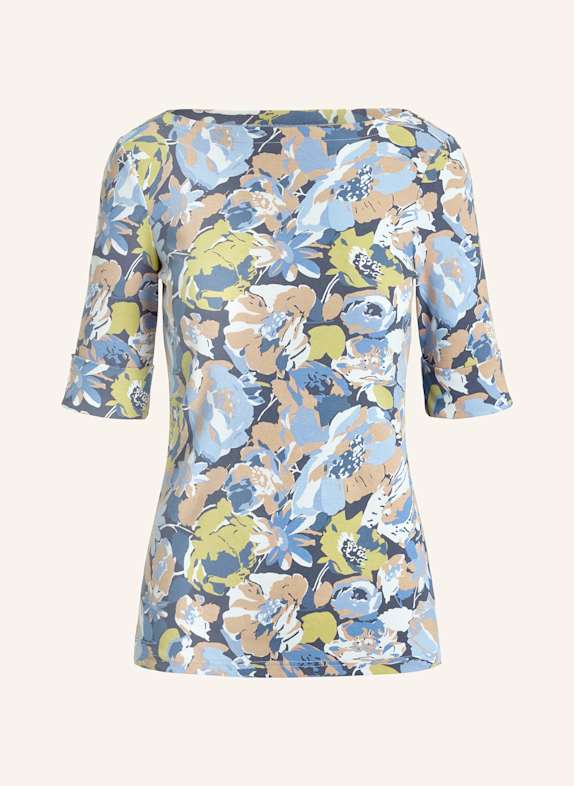 LAUREN RALPH LAUREN T-Shirt mit 3/4-Arm HELLBLAU/ BLAU/ BEIGE