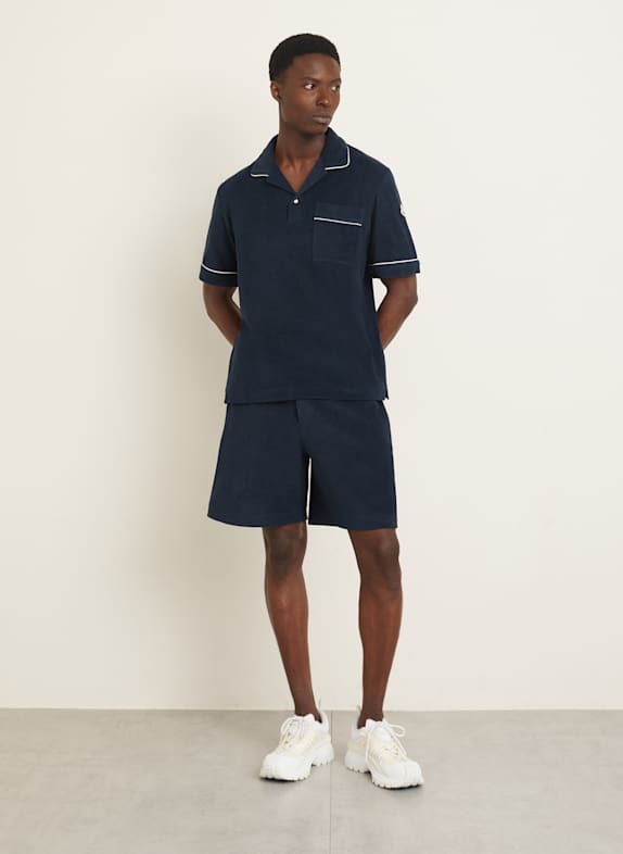 MONCLER Frotteeshorts DUNKELBLAU