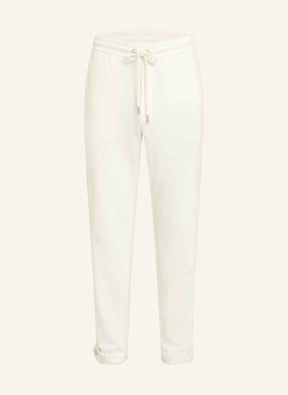 MONCLER Sweatpants with tuxedo stripes ECRU/ DARK BLUE/ RED