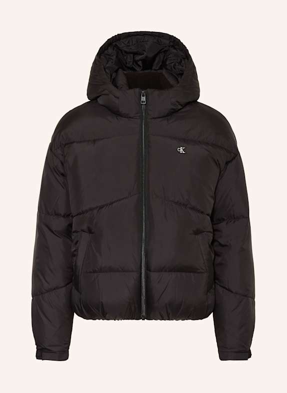 Calvin Klein Kurtka pikowana CZARNY