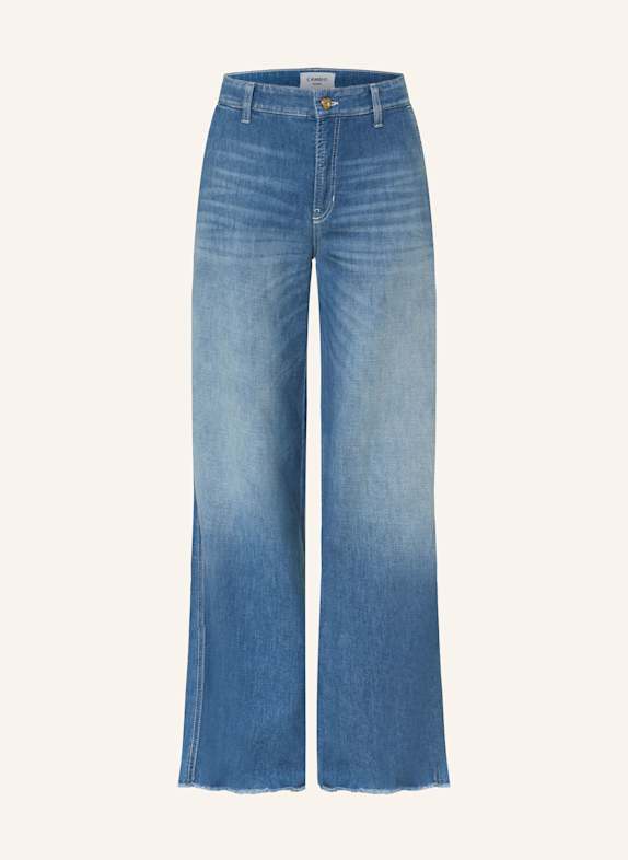 CAMBIO Straight Jeans ALEK 5207 lefthand dark used fringe