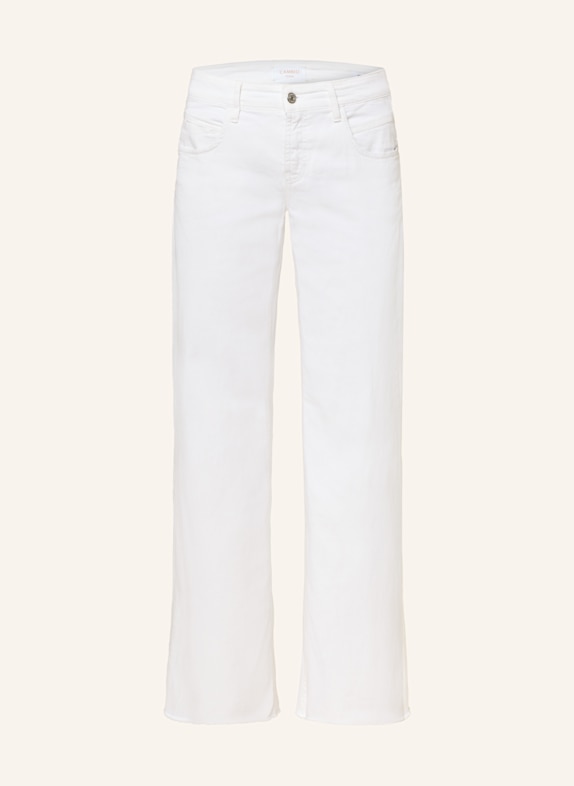 CAMBIO Flared jeans TESS 5007 classy white & fringed