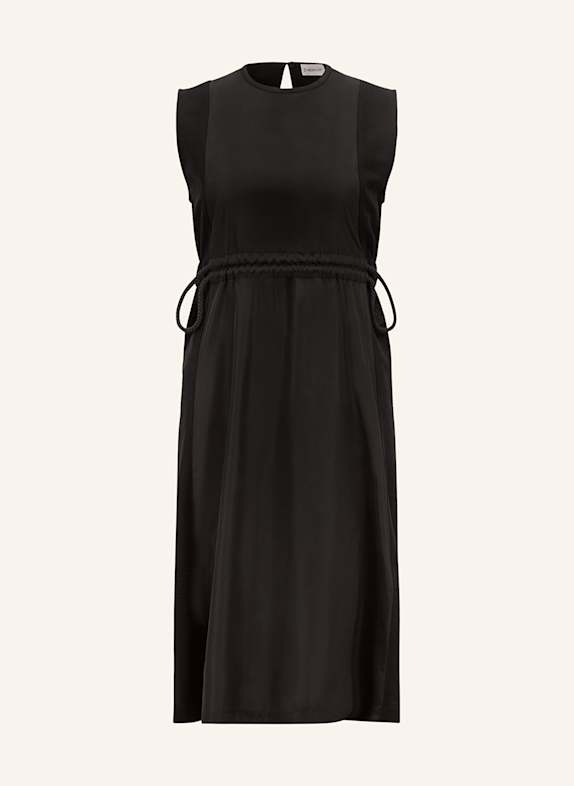 MONCLER Dress in mixed materials BLACK