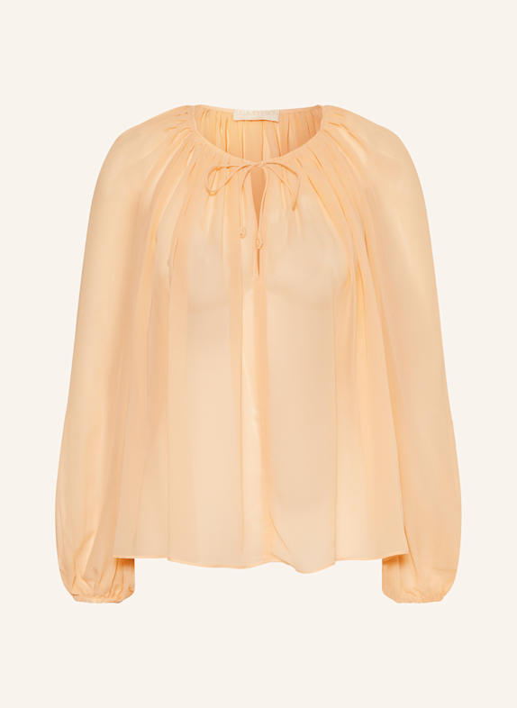 ULLA JOHNSON Blusenshirt SAFA aus Seide HELLORANGE