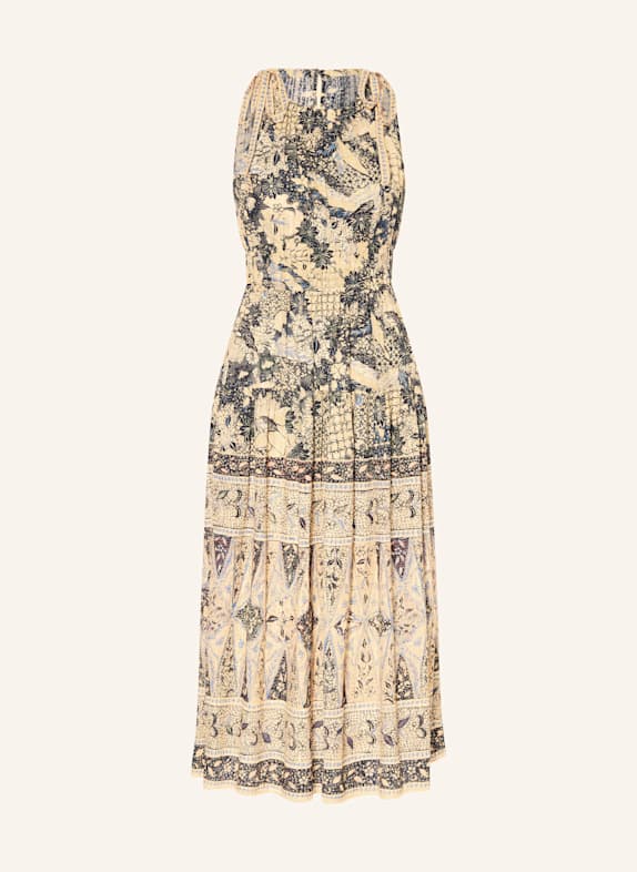 ULLA JOHNSON ESSIE dress YELLOW/ BLACK/ BLUE