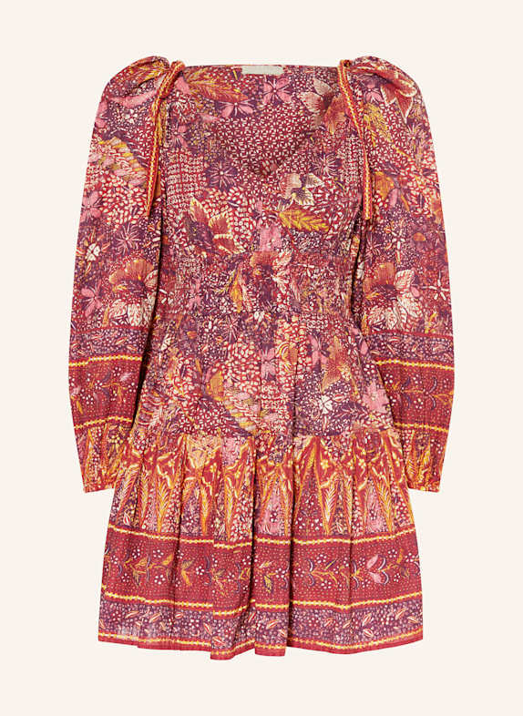 ULLA JOHNSON Kleid ANIKA DUNKELROT/ GELB/ LILA