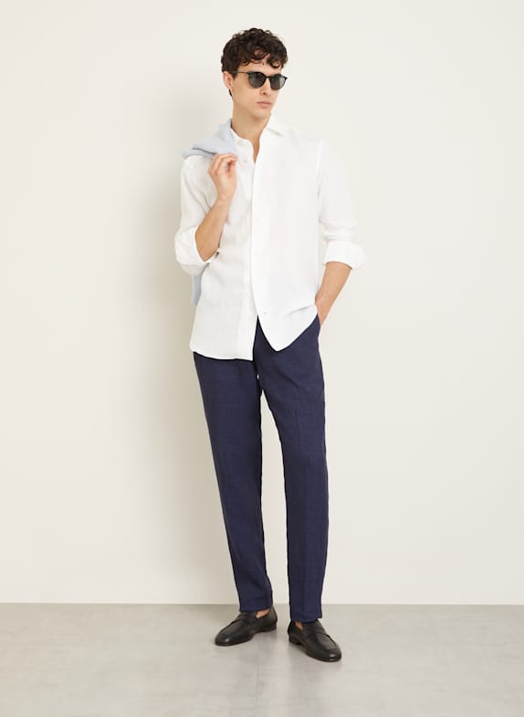 ZEGNA Linnen hemd Regular Fit WIT