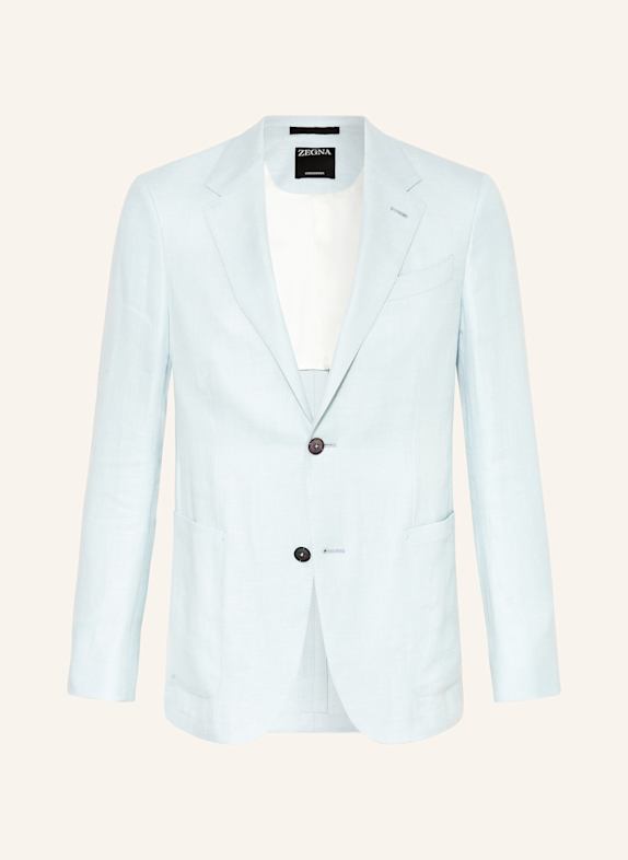 ZEGNA Sakko Extra Slim Fit mit Leinen HELLBLAU