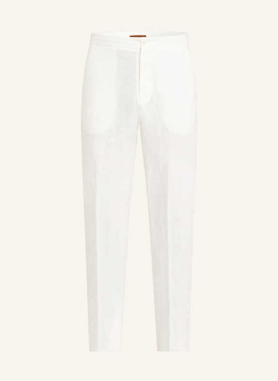 ZEGNA Linen pants extra slim fit WHITE