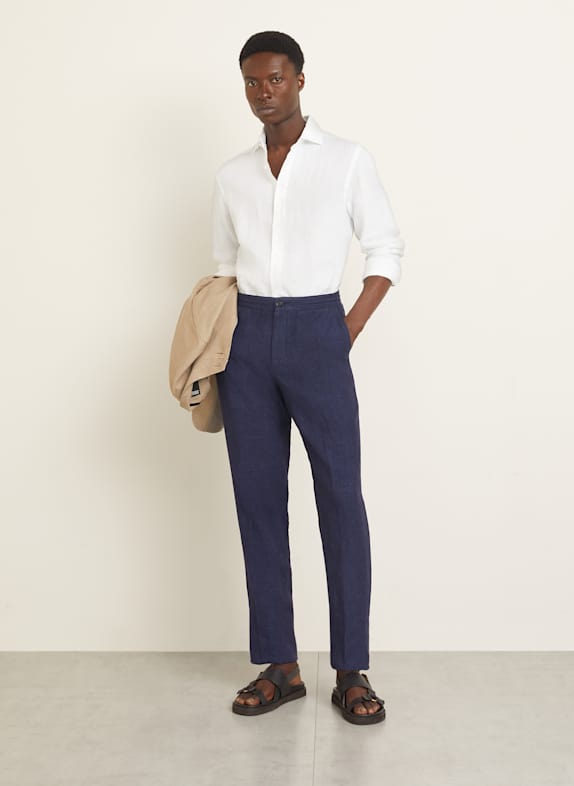 ZEGNA Linnen broek Extra Slim Fit B09 NAVY