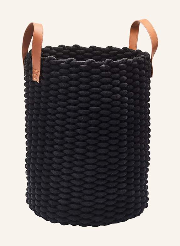 AQUANOVA Laundry basket RUDON BLACK/ BROWN