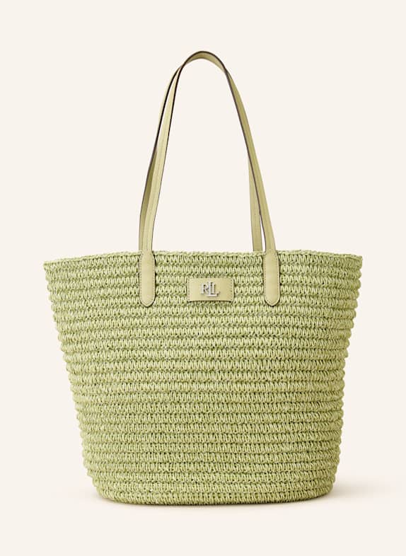 LAUREN RALPH LAUREN Shopper mit Pouch HELLGRÜN