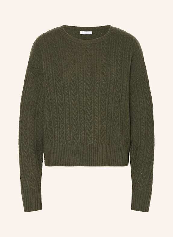 MRS & HUGS Pullover mit Cashmere OLIV