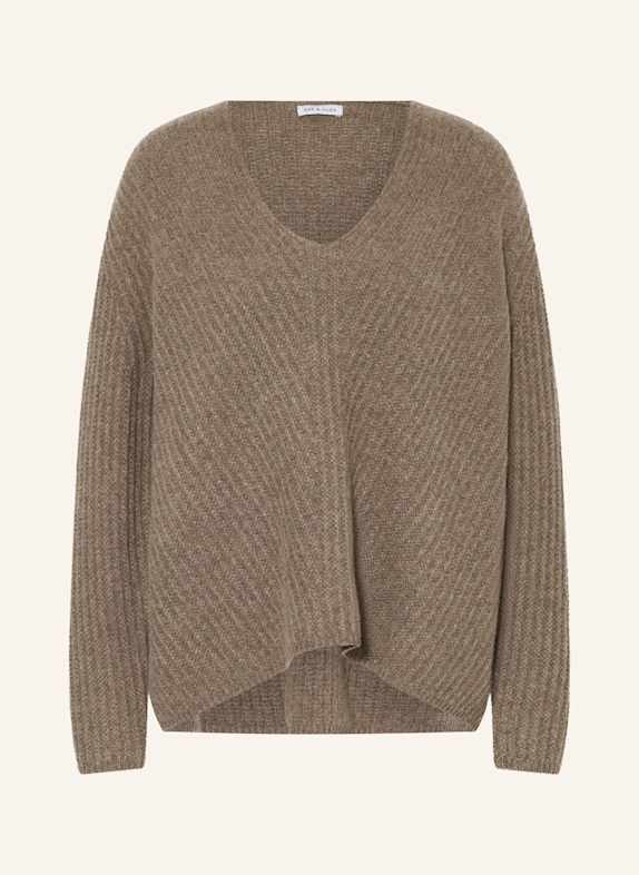 MRS & HUGS Cashmere-Pullover TAUPE