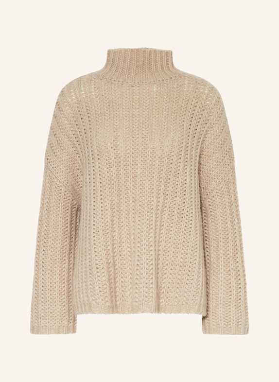 MRS & HUGS Cashmere-Pullover HELLBRAUN