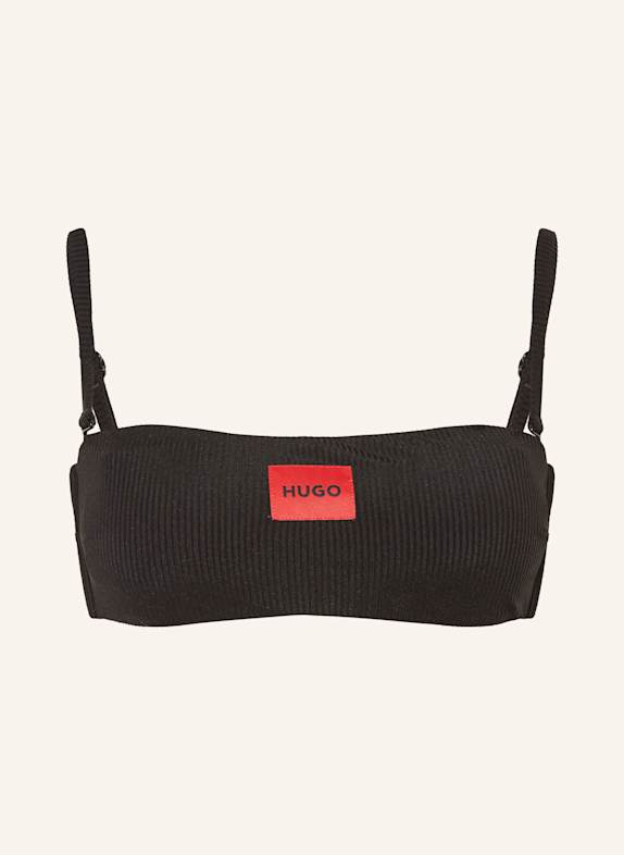 HUGO Bandeau-Bikini-Top RED LABEL SCHWARZ