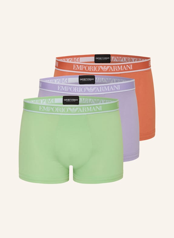 EMPORIO ARMANI 3er-Pack Boxershorts MA021 VIO TUL/GRENG/ LANGO