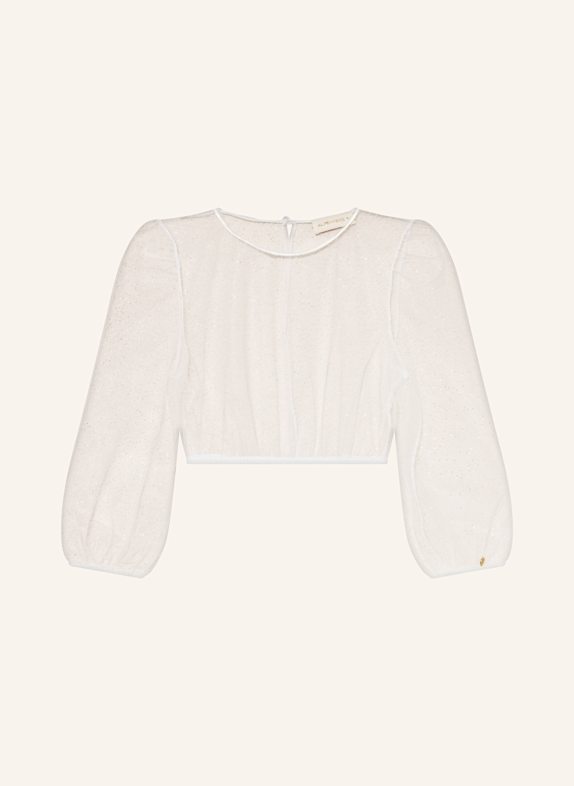 AlpenHERZ Dirndlbluse KIM WEISS/ SILBER