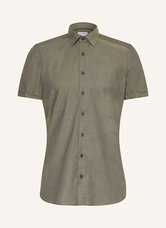 OLYMP Kurzarm-Hemd Level Five body fit KHAKI