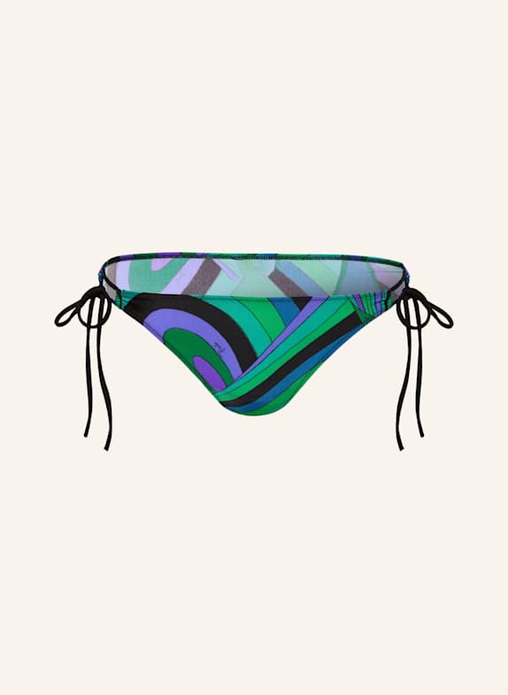 PUCCI Triangel-Bikini-Hose GRÜN/ BLAU/ LILA