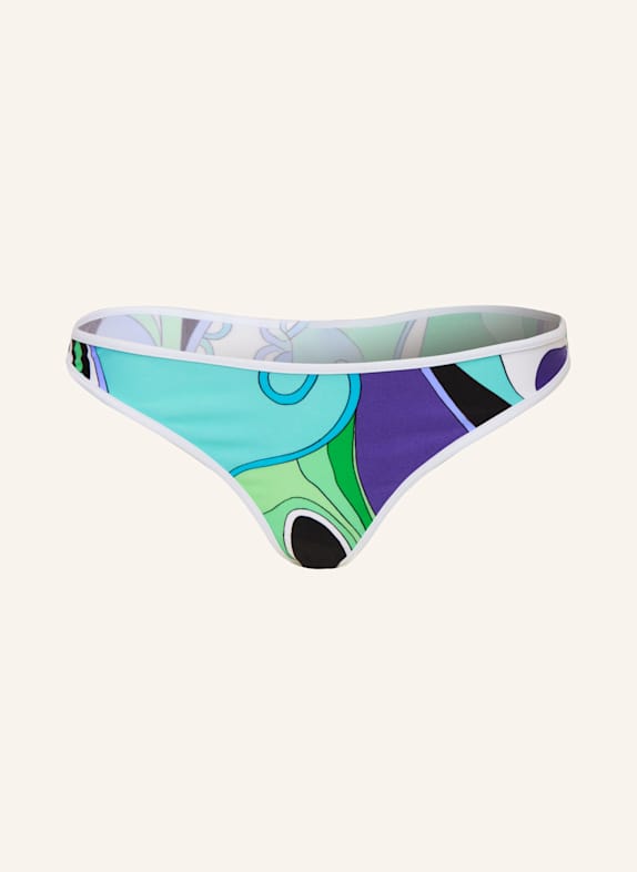 PUCCI Brazilian-Bikini-Hose TÜRKIS/ HELLGRÜN/ LILA