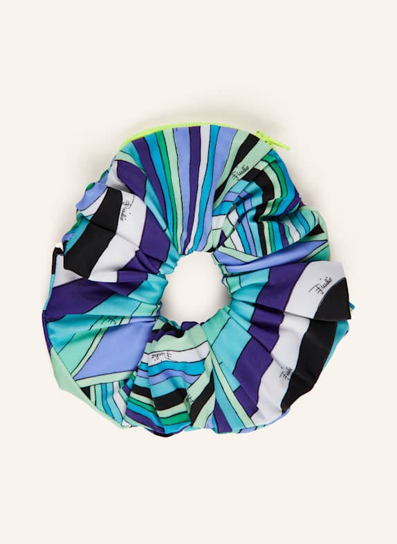 PUCCI Hair tie PURPLE / NEON BLUE / LIGHT GREEN
