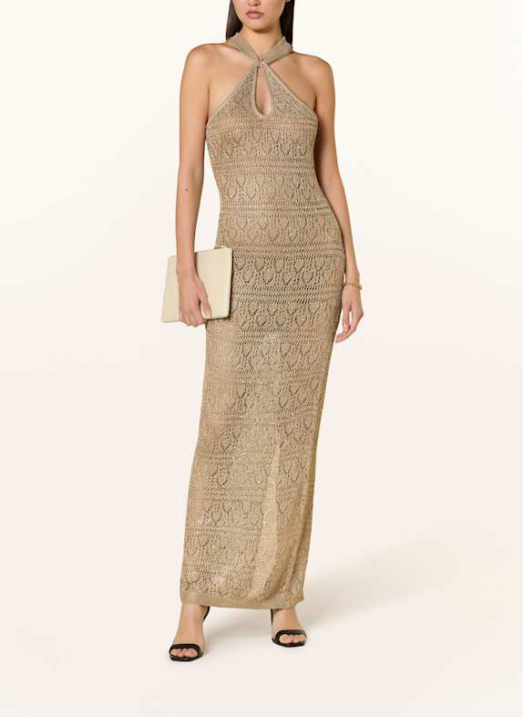 GUESS Strickkleid CYNTHIA mit Pailletten BEIGE