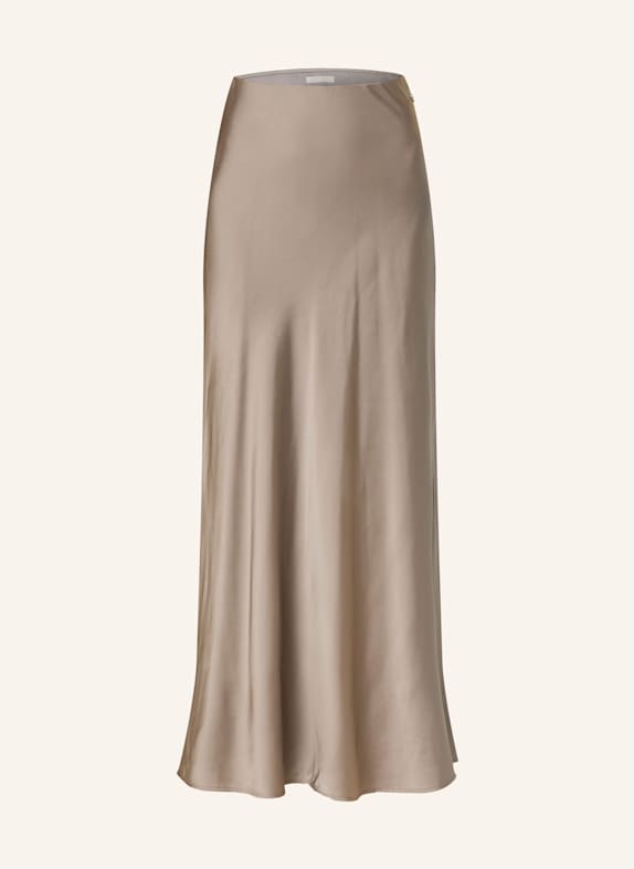 GUESS Satin skirt SIBILLA TAUPE
