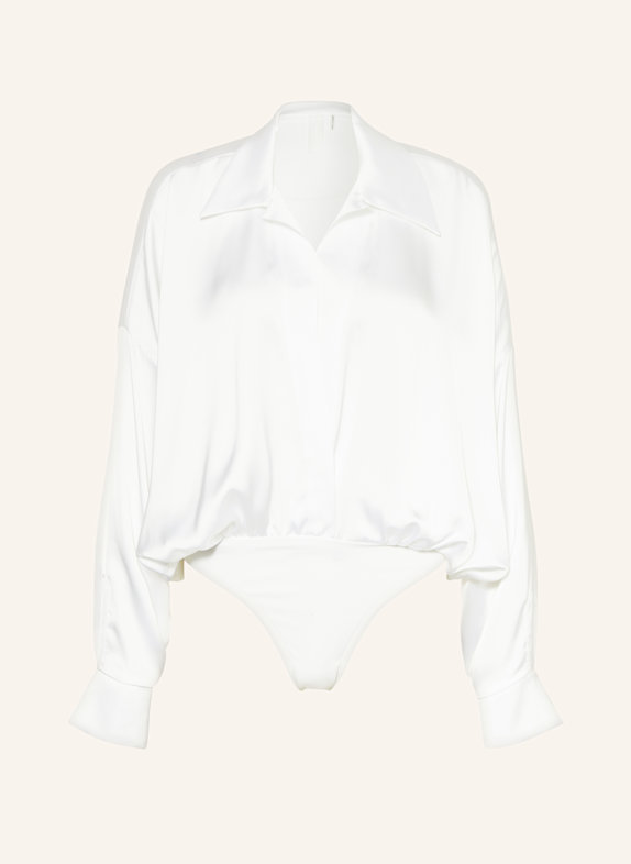NORMA KAMALI Satin-Body WEISS