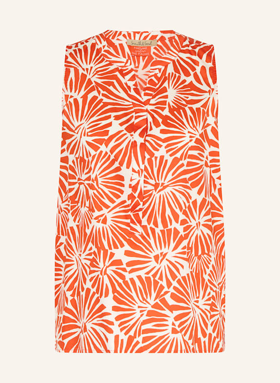 Smith & Soul Bluse CREME/ ROT