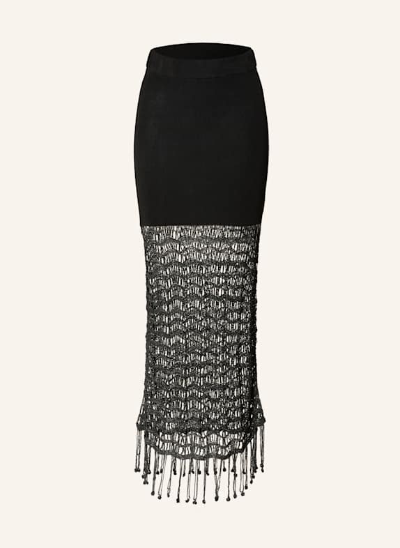 GANNI Strickrock SCHWARZ