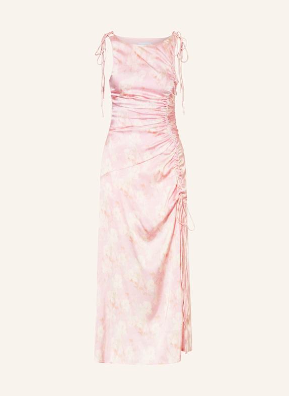 GANNI Satin dress LIGHT PINK/ PINK