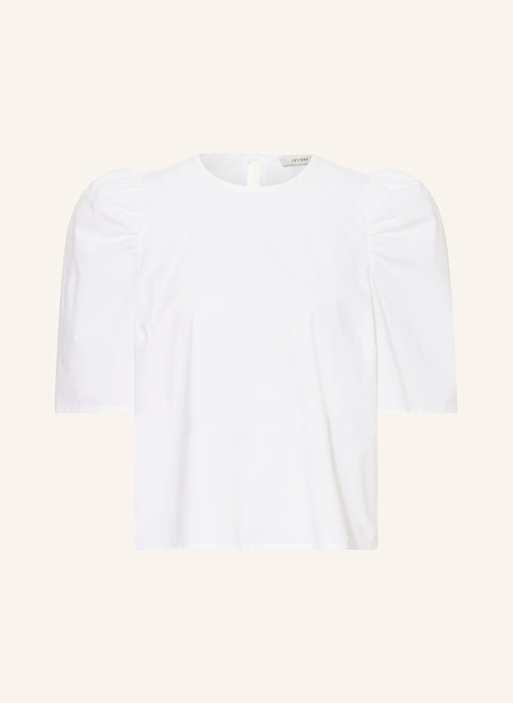 IVY OAK Cropped-Blusenshirt ELISABETH ANN mit Rüschen WEISS