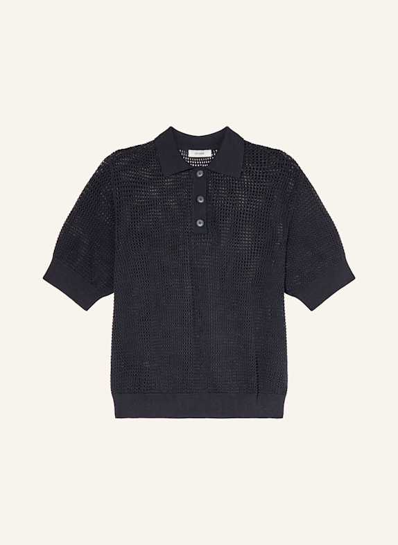 IVY OAK Strick-Poloshirt FLO SCHWARZ