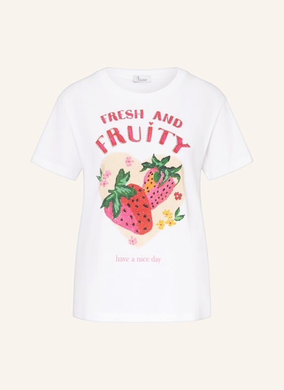 Princess GOES HOLLYWOOD T-shirt with decorative gems WHITE