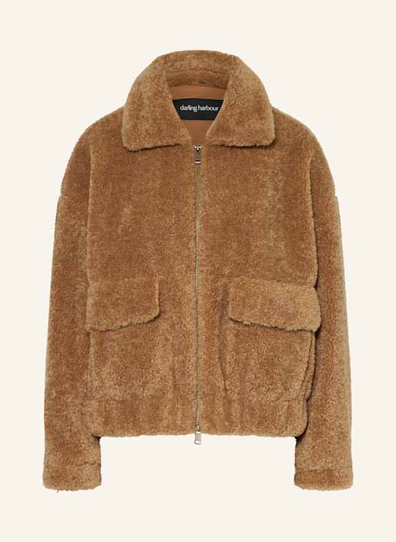 darling harbour Teddyfell-Jacke HAZELNUT