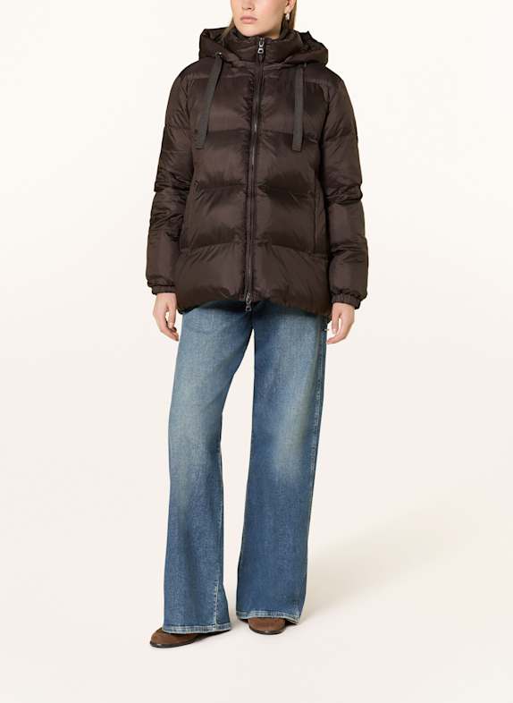 darling harbour Kurtka pikowana DARK BROWN