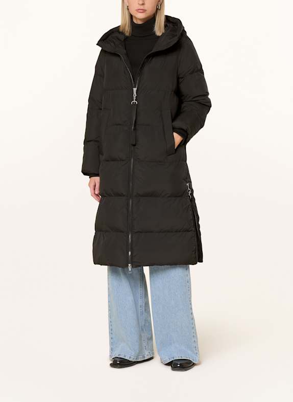 darling harbour Quilted jacket BLACK
