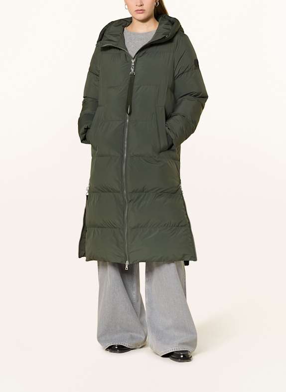 darling harbour Quilted jacket DARK GREEN