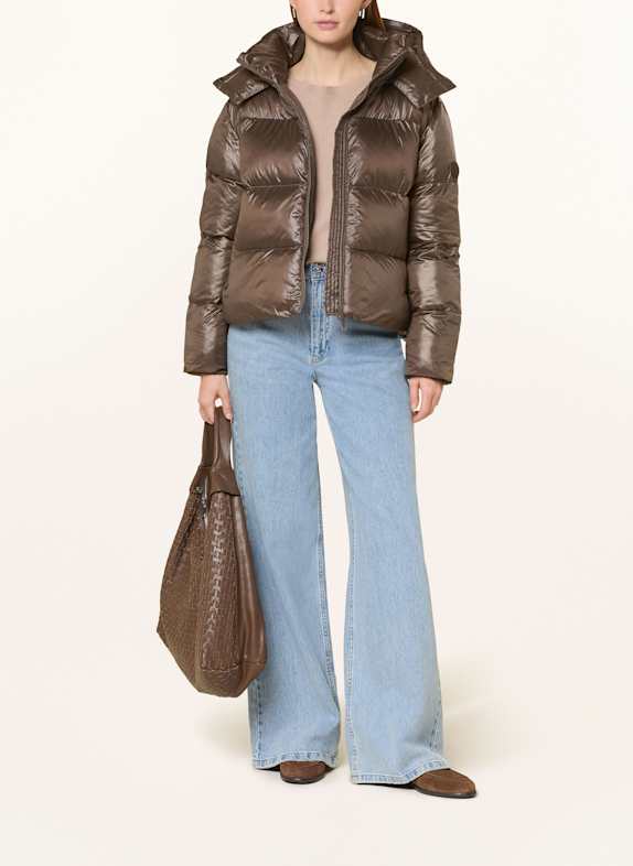 darling harbour Quilted jacket CHOCO