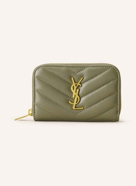 SAINT LAURENT Münzetui HELLGRÜN