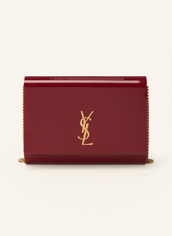 SAINT LAURENT Clutch VICKY MINAUDIÈRE DUNKELROT