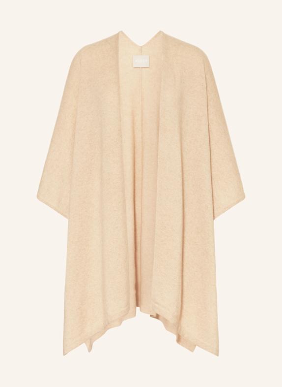 KUJTEN Cashmere poncho AVIVA CAMEL