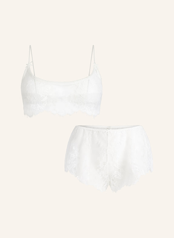 SKIMS Set ULTRA FINE: Bustier und Panty WEISS