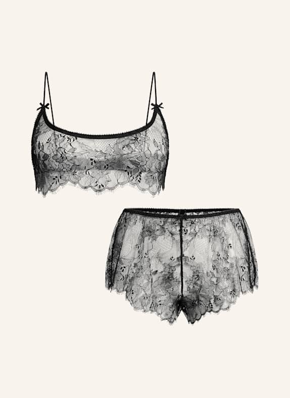 SKIMS Set ULTRA FINE: Bustier und Panty SCHWARZ