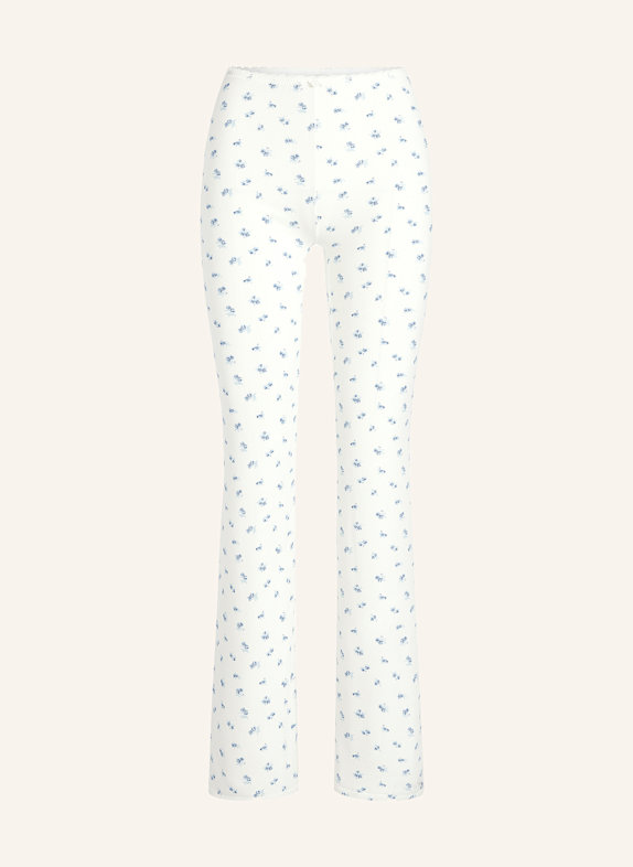 SKIMS Lounge-Hose SOFT LOUNGE LACE WEISS/ BLAU