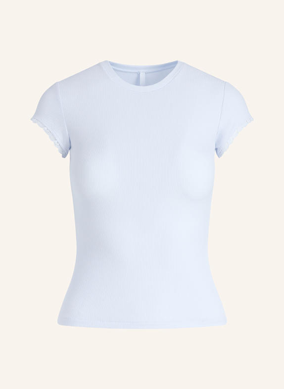 SKIMS SOFT LOUNGE LACE lounge shirt LIGHT BLUE