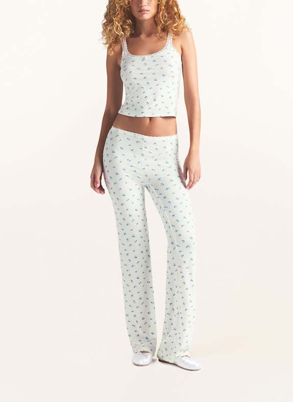 SKIMS Loungetop SOFT LOUNGE LACE WIT / BLAUW