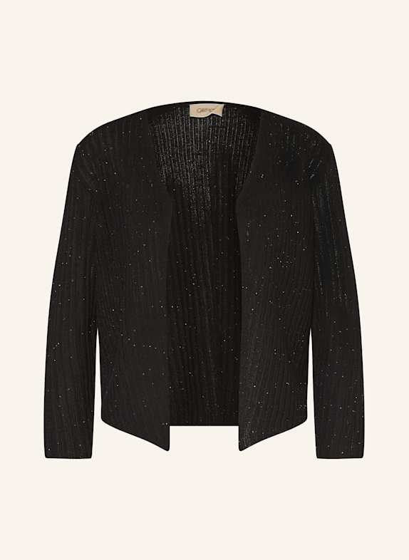 CARTOON Strickjacke mit Pailletten SCHWARZ